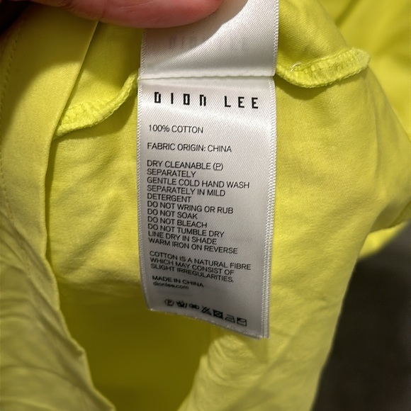 Dion Lee Jersey Dress Lime - Picture 7 of 9